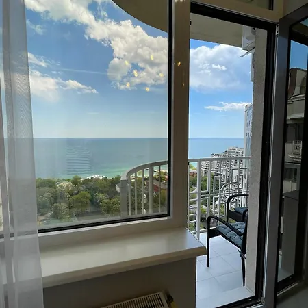 с авторским ремонтом, панорамный вид на море Apartment Odessa